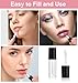 ValueBargain 20Pcs Empty Lip Gloss Tubes, 1.2ml Mini Lip Gloss Tubes, Black Empty Refillable Cosmetic Containers Travel Size Bottles for Makeup Samples (Black)