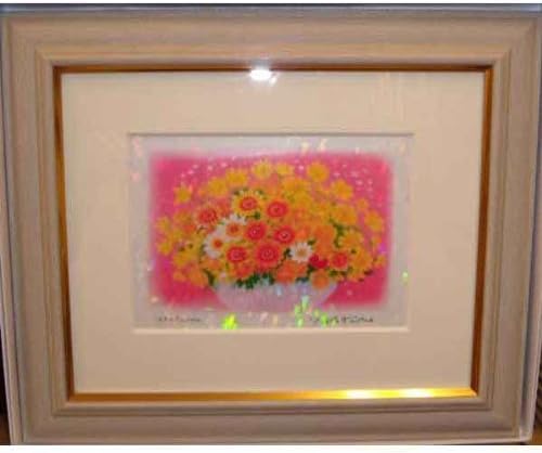 Amazon 花の絵 ギフト 絵画 クリスタル版画 吉岡浩太郎 黄色い花 絵画通販 アートフレーム ポスター オンライン通販