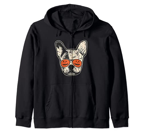 Gafas de sol Frenchie in Pumpkin - Bulldog francés Halloween Sudadera con Capucha