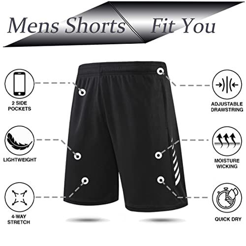 Hrui 3Ps Boy's Runnning Shorts,Sweat Athletic Gym Shorts Quick Dry Casual Shorts For Boys(Xl)… #TOP5