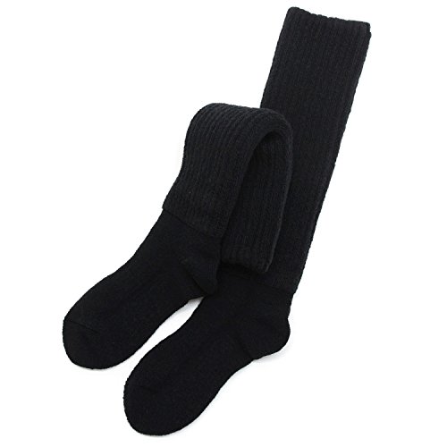 Japanese Made Thermal Socks, Warm Double Knit Knee-High Socks, Unisex, Soft and Voluminous Boot Socks, 1 Pair