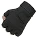 Seibertron Men Or Women XXS to XXL Fingerless/Half Finger Sports Outdoor Tactical Gloves Black M