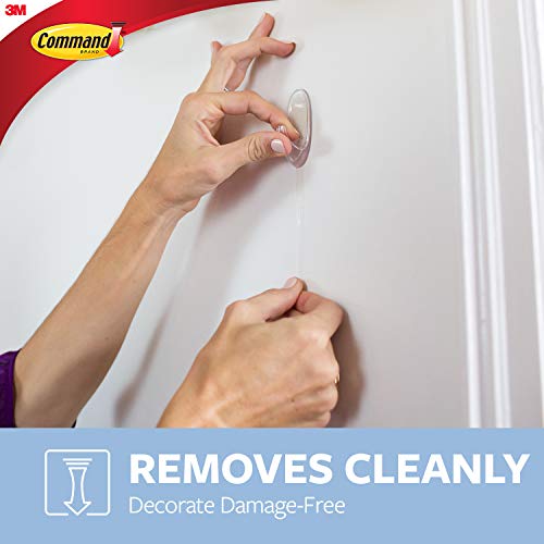 Command Oval Hooks, Indoor Use, 6 Hooks, 10 Strips, Decorate Damage-Free (17092CLR-6ES) - image 5