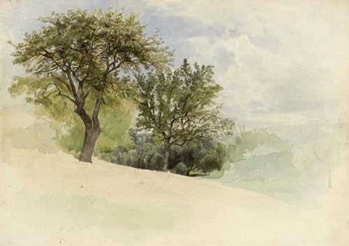 Tableau paysage avec des arbres William Trost Richards toile 60x90cm