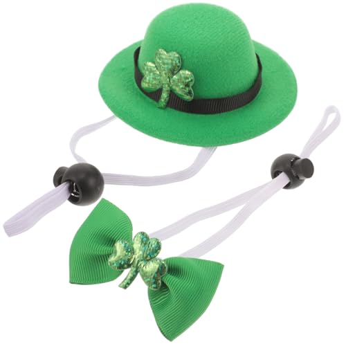 Disfraz irlandés con sombrero y corbatín para perro