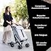 Carlett Einkaufstrolley mit 4 Rädern, faltbar, 64 L Tasche bis 32 kg + 12 L Thermofach, höhenverstellbarer Griff, Sicherheitsbremse, auf 2 Räder umstellbar – Classic Family, Weiß
