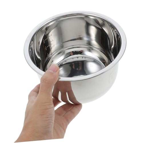Operitacx 4 Cup Rice Cooker Inner Pot Replacement 304 Stainless Steel 2L Non-Stick Cooking Pot Liner for Home Electric Rice Cooker Accessory - Image 2