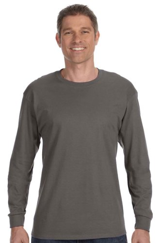 Image of Hanes Mens 6.1 oz. Tagless ComfortSoft Long-Sleeve T-Shirt (5586)