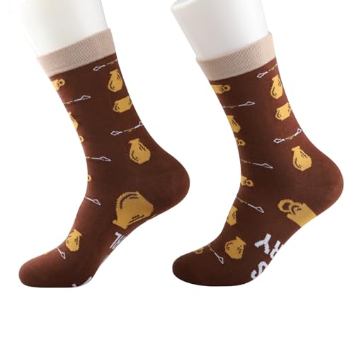 PXTIDY 1 Pair Funny Pottery Socks - Ceramic Artist Gift for Pottery Makers and Ceramics Lovers3