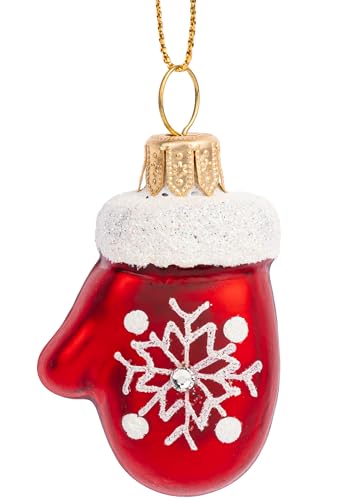 SIKORA Mini Handschuh besondere Weihnachtskugel Glas Christbaumschmuck...