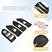 LLKUANG Window Lift Switch Button Frame Cover Trim Compatible with Toyota Land Cruiser Prado FJ150 LC150 150 2010-2018,Car Door Window Glass Lift Switch Panel Cover Interior Accessories for LHD