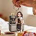 Espresso Machine Coffee Maker Diorama With Cups - Personalized Acrylic Keychain, Barista Key Ring, Coffee Shop Bag Tag, Cafe Lover Key Holder, Cute Drink Theme Purse Charm, Unique Barista Accessories