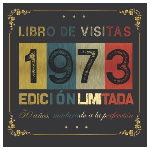 Feliz 50 Cumpleaños: Libro de Visitas 1973: 120 páginas con espacio para fotos y mensajes de invitados.