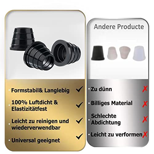 10 Pcs Hookah Grommet Thick Silicone Rubber Grommet For Ceramic, Clay Bowls Thick (Black) #TOP4