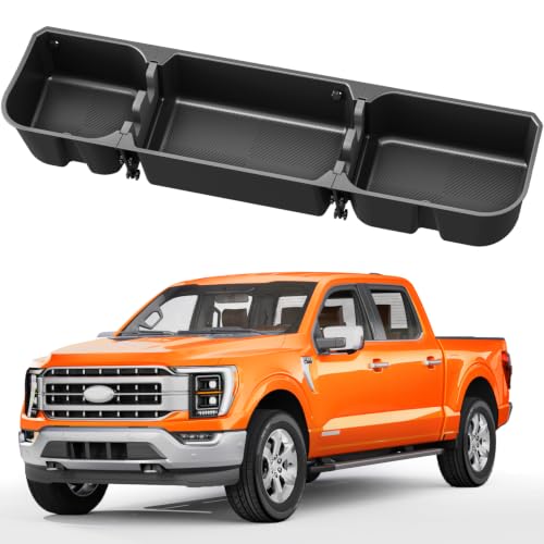Under Seat Storage Box For 2015-2026 Ford F150 F-150 SuperCrew/Crew Cab
