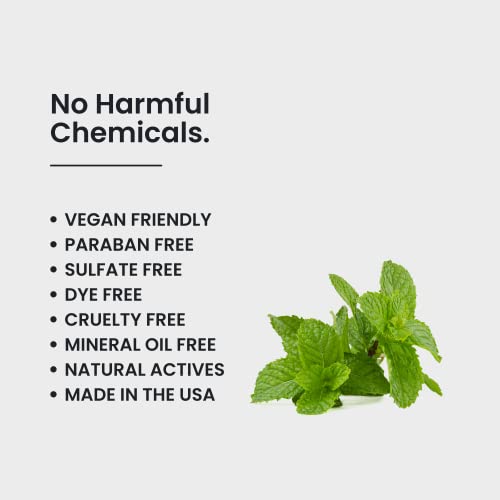 Natural Outcome Man Skin Face Wash Cleanser Skin Care - Mint & Marula Refreshing Facial Cleansing Gel For Men Sulfate Free 8 Oz #TOP4