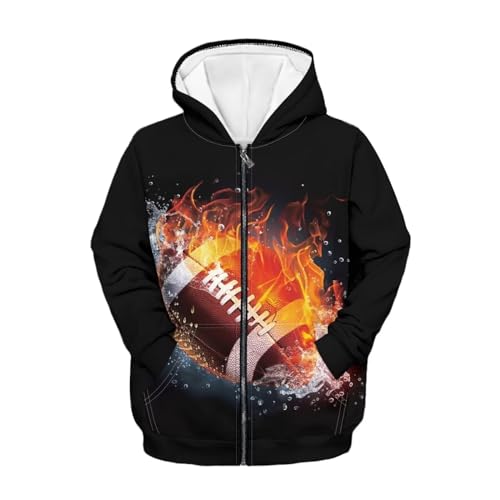 Image of Biyejit Kids Novelty 3D Graphic Printed Hooded Sweatshirt
