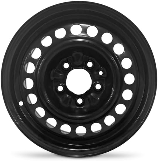15x6 inch OEM Direct Replacement Steel Wheel for 1997-2005 Chevrolet Malibu 5-115mm Black 15 in Rim 9592321