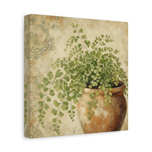Toile de plante verte vintage pour habiller un mur vide au-dessus du canapé