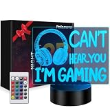 Polemera Cant Hear You Im Gaming Night Light, Cool Gamer Gifts for Boys Men