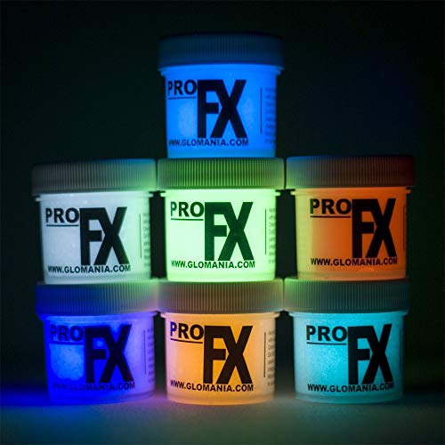 7 Color Set Of 1Oz Glow In The Dark Paint, Luminous, Glowing #TOP26