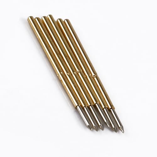 Image of P50-B1 Spring Test Probe for PCB 100PCS 16MM Long Spring Pressure Test Probe for Testing PCB Gold Fingers and Pads, Test Pins for Testing Printed Circuit Boards