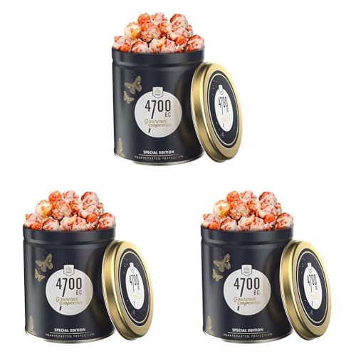 Image of 4700BC Gourmet Popcorn, Cranberry White Chocolate, Tin, 150g (Pack of 3)