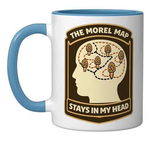 Taza de cerámica Morel Hunter humor azul/blanco miniatura 1