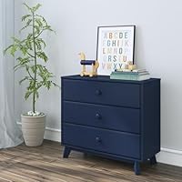 Max & Lily 3 Drawer Dresser, Blue