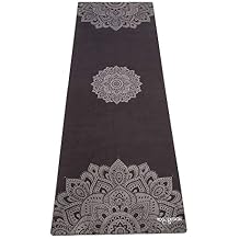 YOGA DESIGN LAB | Travel Yoga Mat | 2-in-1 Mat+Towel | Lightweight, Foldable, Eco Luxury | Ideal for Hot Yoga, Bikram, Pilates, Barre, Sweat | 1.5mm Thick | Includes Carrying Strap!