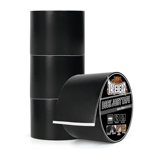 TAPEBEAR Joist Tape 4"×50', Deck Joist Tape Butyl Sealant Joist