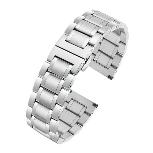 Correa de reloj acero inoxidable sólido de alta resistencia y elegancia curva universal