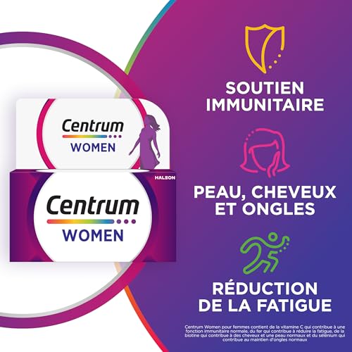 Centrum Women – Multi Vitamines et Minéraux – 13 vitamines et 11 minéraux – Complément alimentaire pour femme – Flacon de vitamines / 30 comprimés – vue 3