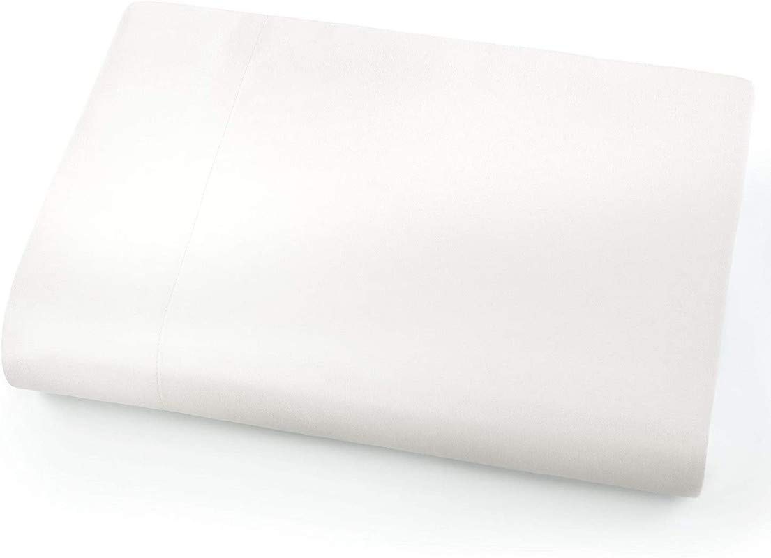 Egypto Luxury Egyptian Cotton 800TC Super King Sheets with Flat Deep Fit - Comfortable, Temperature balancing Soft Luxury Bed Sheet 10cm-40cm Thick for Mattresses (275cm x 300cm, White)