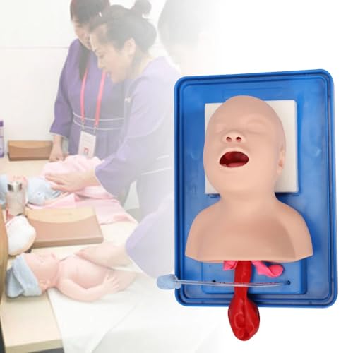 Newborn Airway Training Model Infant Tracheal Intubation Manikin Professional for Medical Education, Practice Intubation & Airway Management Trainer