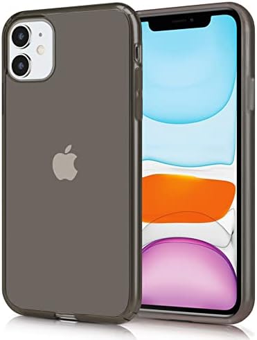 JJGoo Compatible with iPhone 11 Case Clear Black Soft Shock Absorption Anti-Scratch Shockproof Protective Transparent Bumper Thin Phone Cover (6.1 inch) 2019