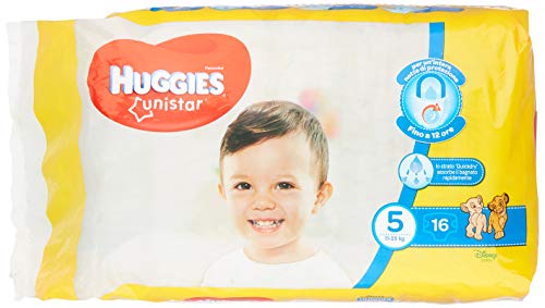 Huggies - Unistar - Pañales - Talla 5 (11-19 kg) - 16 pañales