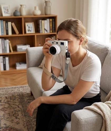Image of embroidery Camera Strap, Camera Belt, Wrist Strap for Camera - Adjustable Quick Release Hand Strap, Mirrorless & Action Cams