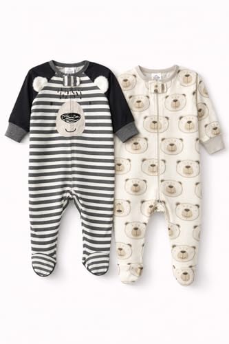 Image of TuddyBuddy 100% Cotton Multi Color Zipper Romper Sleepsuit /Romper /Jumpsuit for Baby Boy & Baby Girl