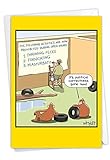 NobleWorks - Political Correctness - Funny Zoo Monkeys Birthday Greeting Card for Adults - Happy Bday Card with Envelope C7009BDG
