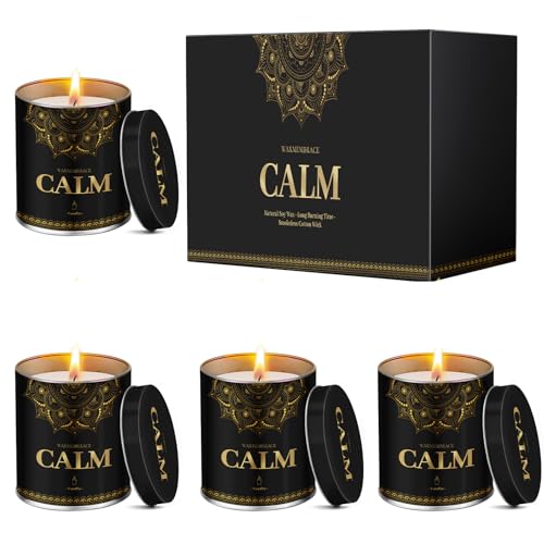WarmEmbrace Scented Candles Set &ndash; Lavender Vanilla Rose Sandalwood Lemon (9 oz)