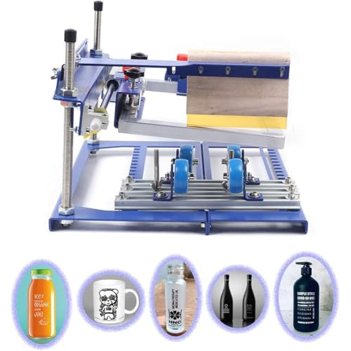 Machine de sérigraphie cylindrique pour réussir l'impression manuelle sur flacon conique - 4