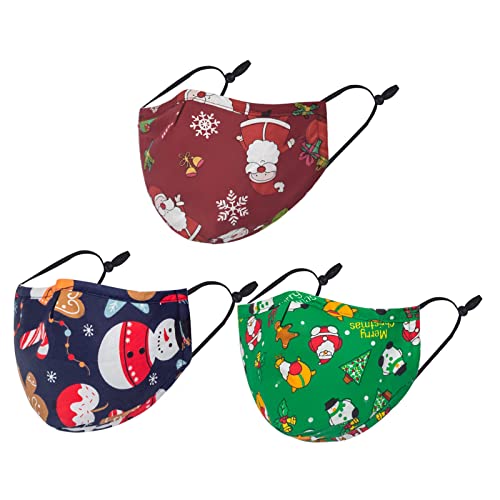 3-Pack Reusable Fashion Face Masks for Adults by FENELY