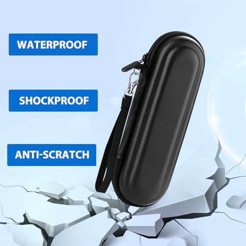 toothbrush travel case for oral boral-b pro 1000 1500 5000 7000 amp philips sonicare 4100 1100 5300 5100 6100io electric toothbrush hard protective storage bag black