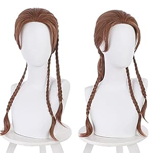 Boccte Black Widow Natasha Romanoff synthetische cosplay pruik voor vrouwen meisjes roodbruin gevlochten haar Kerstmis…