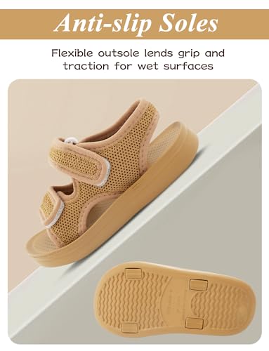 Boys Girls Summer Sandals Double Adjustable Strap Non-Slip Shoes Fashion Open Toe Footwear2