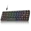 DIERYA DK68-C 60% Gaming HE Keyboard, Magnetic Switch Hot Swappable, Rapid Trigger, Adjustable Actuation, 8000Hz Polling Rate, RGB Backlit, Compact 68 Keys for Windows PC, Wired, Black