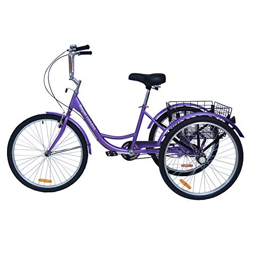 Triciclo para adultos Royal London de 3 ruedas con cesta para compras, color púrpura miniatura 2