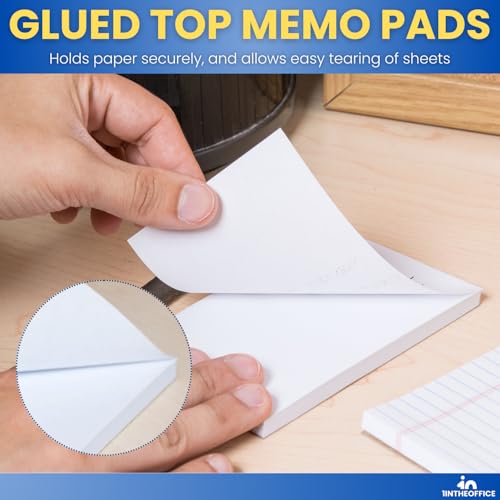 Bloc-notes non ligné avec dessus collé blanc pour un détachement net - 4