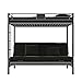 DHP Screen Metal Bunk Bed with Ladder, Silver/Black